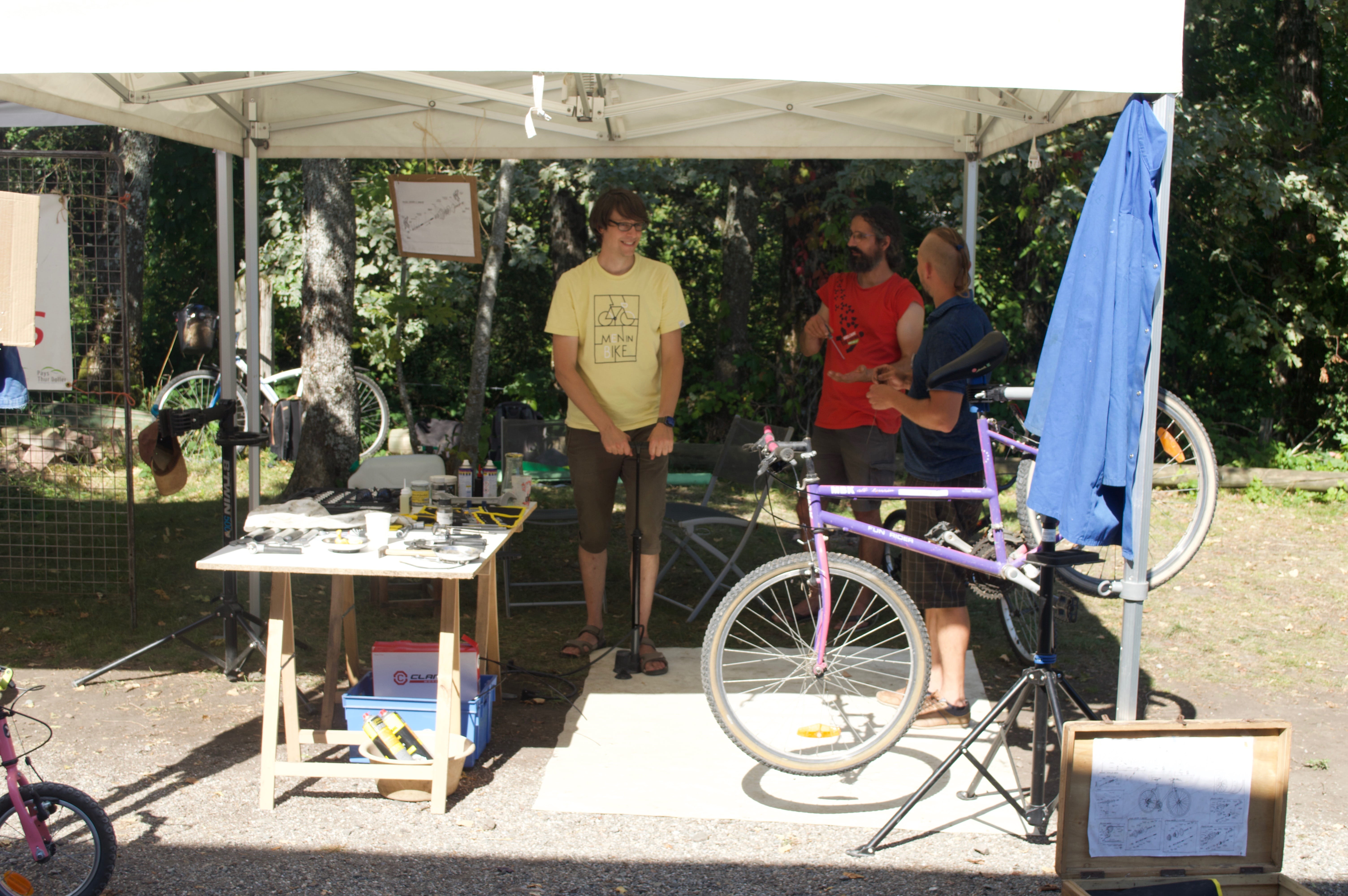 Fête du vélo à la gare de Sentheim